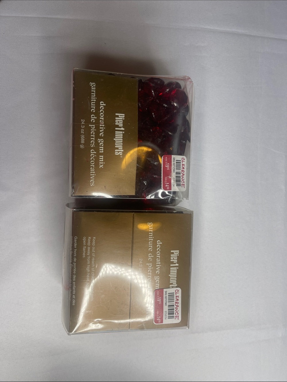 Proper 1 Imports Red Decorative Gem Mix - Pack of Decorative Gems